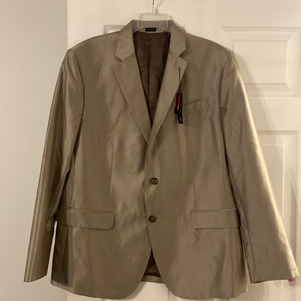J.Ferrar Man Blazer Brand New with tag color Tan Shimmer size 46R slim fit